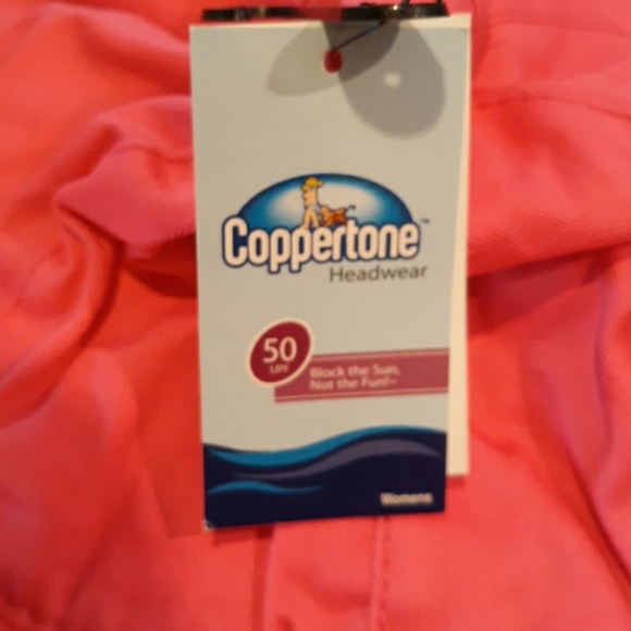New Women's Coppertone SPF 50 Hat Pink - Picture 4 of 5